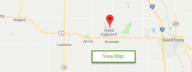 Map of Grand Forks AFB FamCamp